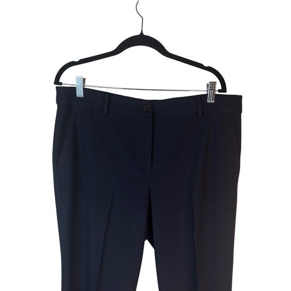 Talbots Womens Windsor Size 14 Pants Dark Navy Polyester Blend - Picture 7 of 14